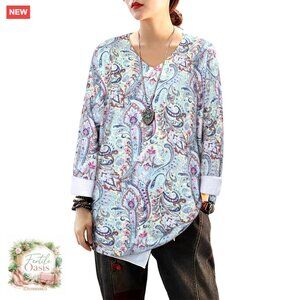 Oversized Graphic Print Knit Sweater Long Sleeve Pullover Y2K Chic Winter